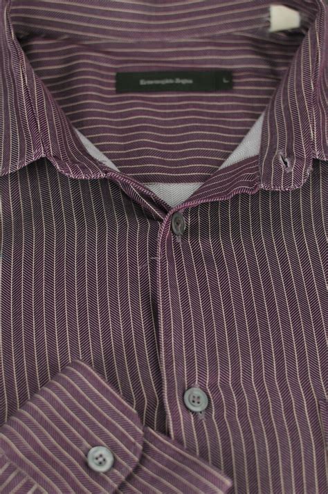 Ermenegildo Zegna Écharpe Violett Cotton Lin .